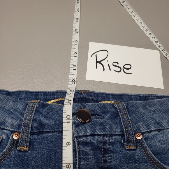 Seven7 medium wash high waist skinny denim jeans women's size 12 - Picture 11 of 13